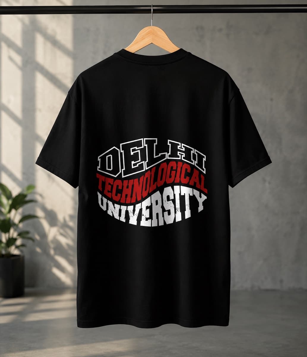 Collegiate Athletic Tee — Black, back